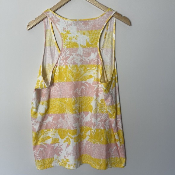 STELLA McCARTNEY Striped FLORAL Tank TOP 100% Cotton $260 Size 44 - Picture 7 of 7